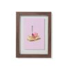 Fotolijst 10x15cm hout zwevend (donkerbruin)