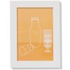 Fotolijst 10x15cm wit hout (wit)