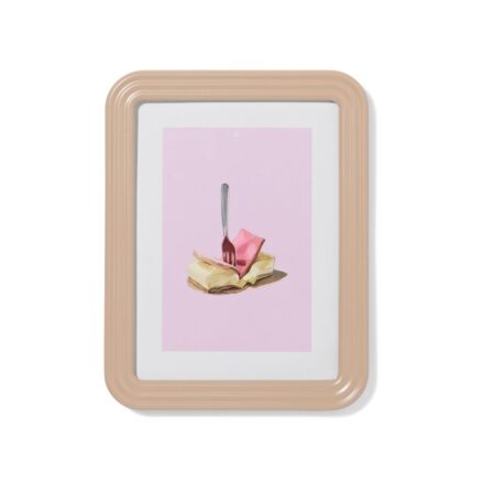 HEMA Fotolijst 15x20cm hout ribbelrand (taupe) | HEMA