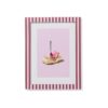 HEMA Fotolijst 15x20cm hout strepen (bordeauxrood) | HEMA