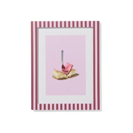 HEMA Fotolijst 15x20cm hout strepen (bordeauxrood) | HEMA