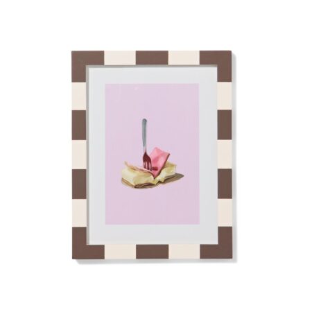 HEMA Fotolijst 15x20cm hout strepen (donkerbruin) | HEMA