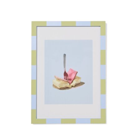 HEMA Fotolijst 21x29.7cm hout strepen (blauw) | HEMA