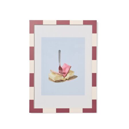 HEMA Fotolijst A4 21x29.7cm hout strepen (bordeauxrood) | HEMA