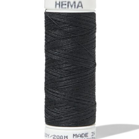 HEMA Garen 200m zwart (zwart) | HEMA