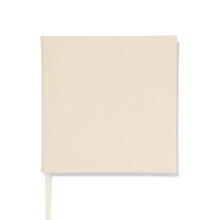 HEMA Gastenboek 24x24.5 linnen ecru (gebroken wit) | HEMA
