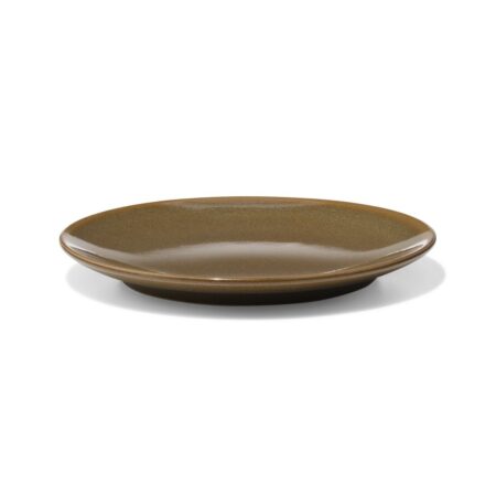 HEMA Gebaksbordje Ø16cm Monaco aardewerk donkerbruin (donkerbruin) | HEMA