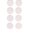 HEMA Gebaksbordje lichtroze streep 8 stuks (roze) | HEMA