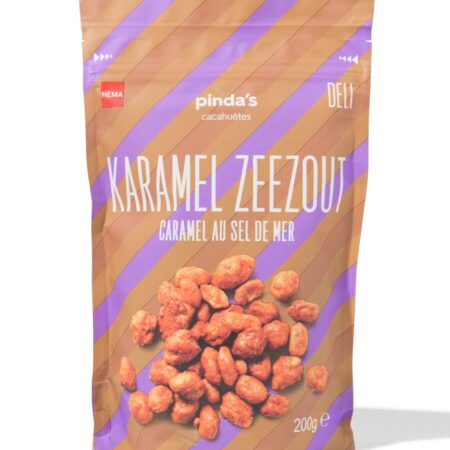 HEMA Gecoate pinda karamel zeezout 200g | HEMA