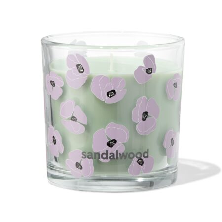 HEMA Geurkaars in glas ⌀10x10cm sandalwood (groen) | HEMA