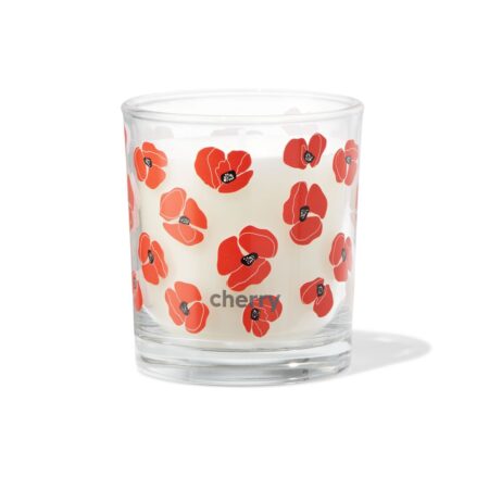 HEMA Geurkaars in glas ⌀7x8cm kersenbloesem (oranje) | HEMA