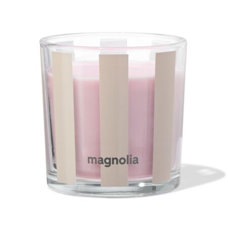 HEMA Geurkaars in glas⌀10x10cm magnolia (lichtroze) | HEMA