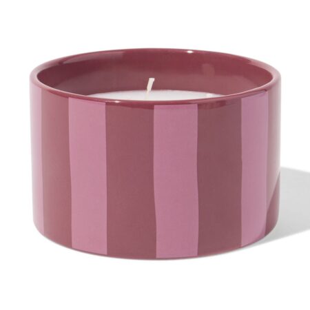 Geurkaars ⌀11x7cm keramiek lavendel-roos (donkerrood)