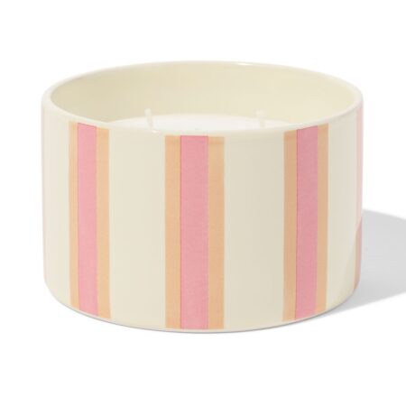 Geurkaars ⌀11x7cm keramiek tompouce (roze)