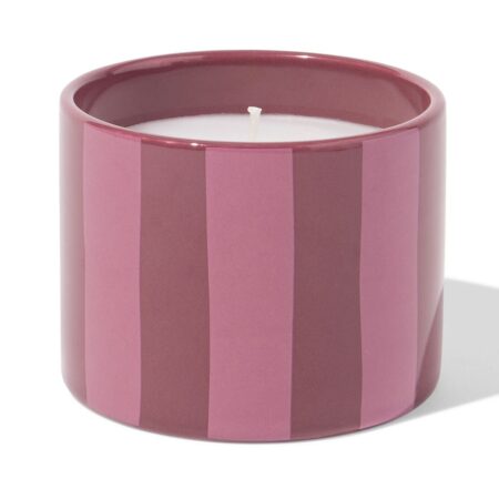 Geurkaars ⌀8x6.4cm lavendel-roos (donkerrood)
