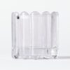 Geurkaars ⌀8x8cm Bink glas ribbel transparant