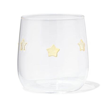 Glas 360ml sterren - 2 stuks