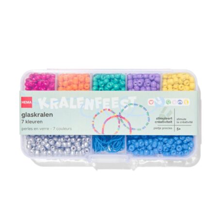 HEMA Glaskralen 135gram heldere kleuren | HEMA