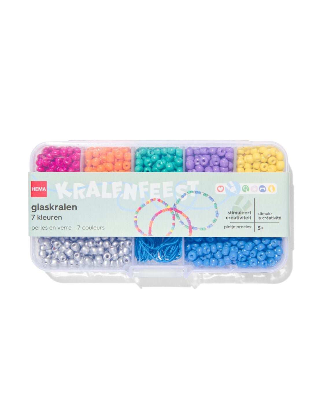 HEMA Glaskralen 135gram heldere kleuren | HEMA