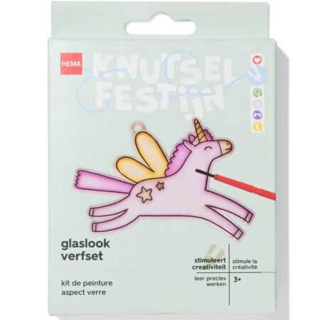 HEMA Glaslook verfset eenhoorn | HEMA