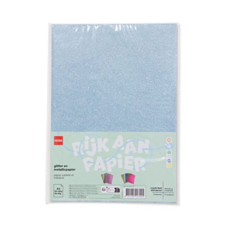 HEMA Glitter en metallicpapier A4 - 20 stuks | HEMA