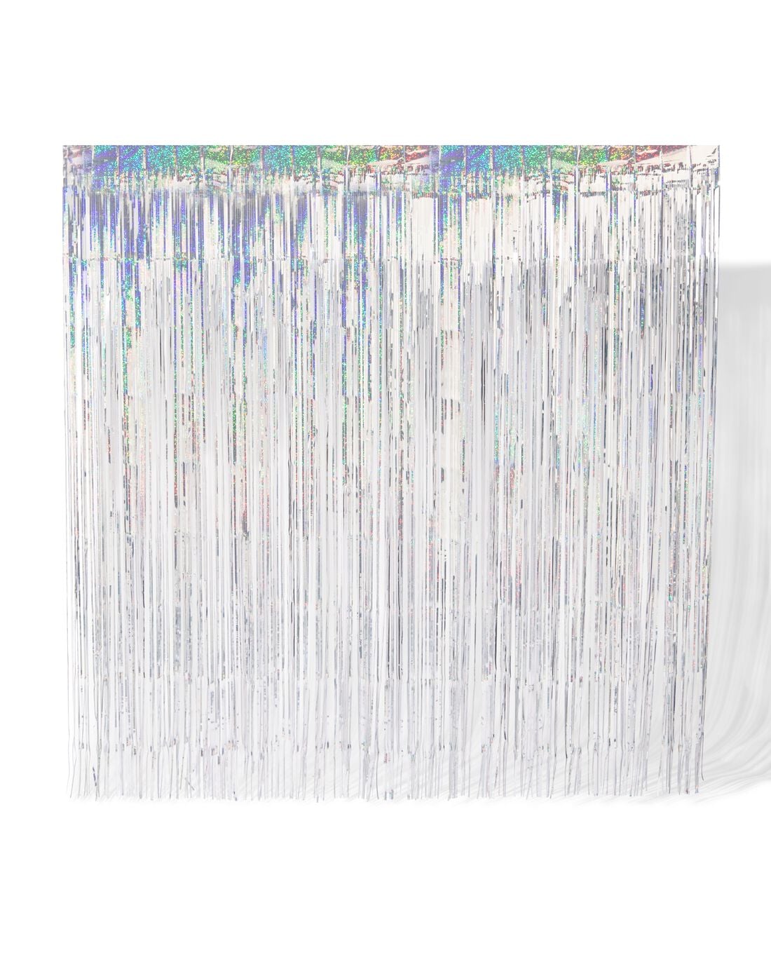 HEMA Glittergordijn 200cm zilver (zilver) | HEMA