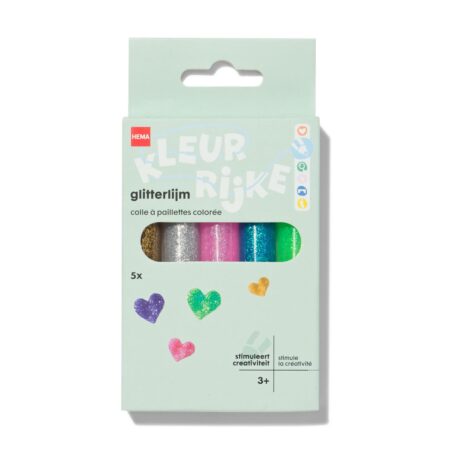 HEMA Glitterlijm - 5 stuks | HEMA