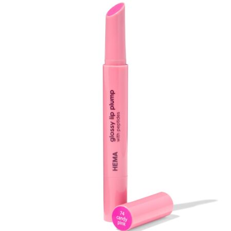 HEMA Glossy lipplump 74 candy pink (felroze) | HEMA