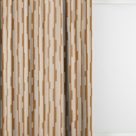 HEMA Gordijnstof Andel lichtdoorlatend octa ecru-cognac (cognac) | HEMA
