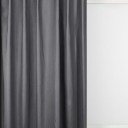 HEMA Gordijnstof Joure semi-verduisterend antraciet (antraciet) | HEMA