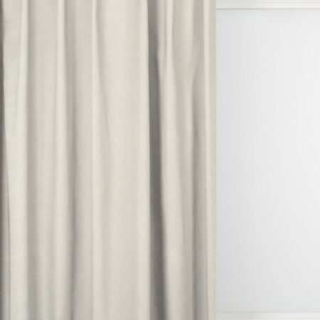 HEMA Gordijnstof Thorn lichtdoorlatend blad ivoor (ivoor) | HEMA