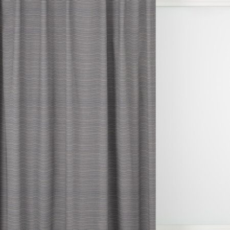 HEMA Gordijnstof Zierikzee lichtdoorlatend streep blauw (blauw) | HEMA
