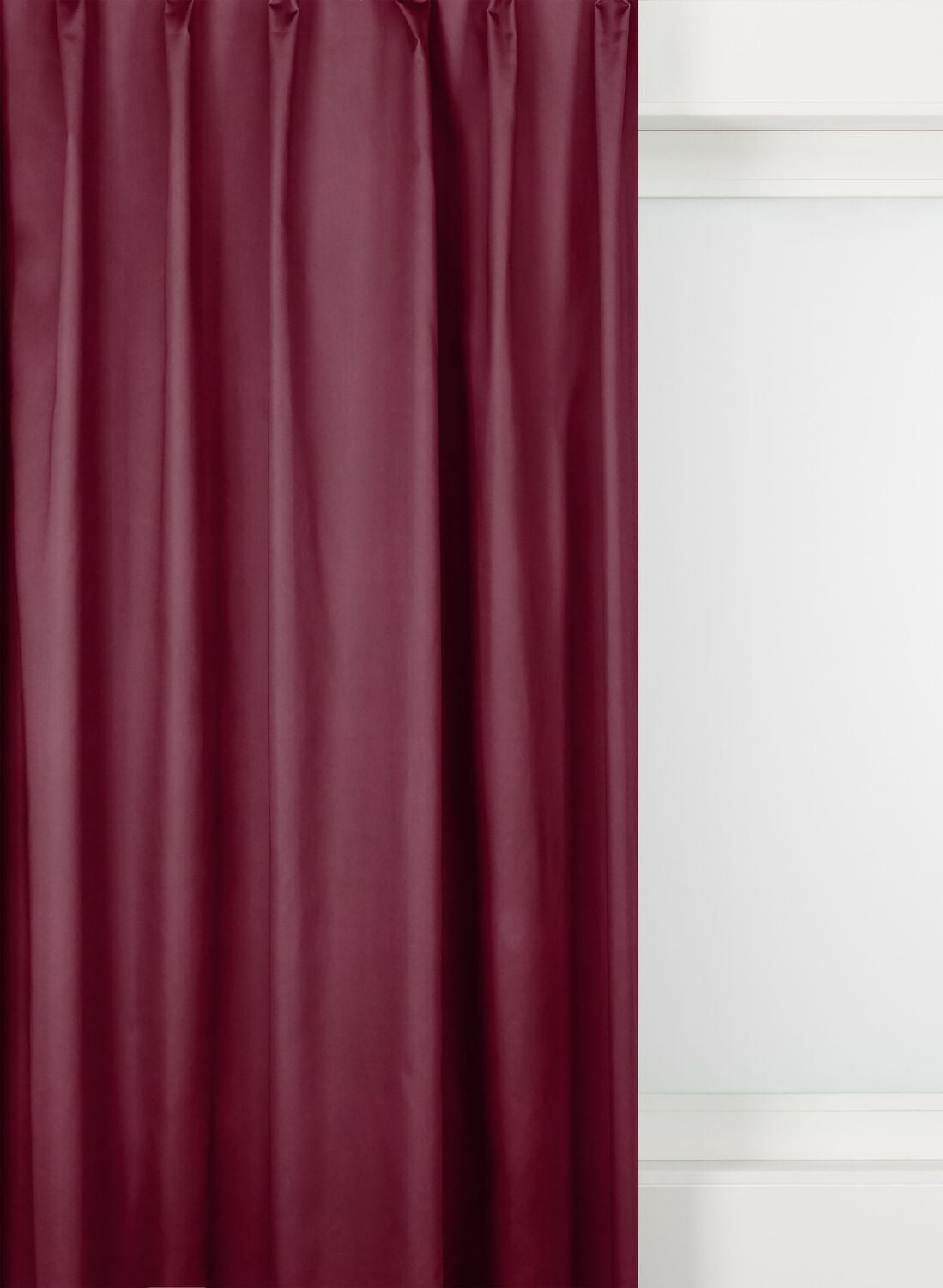 HEMA Gordijnstof velours cerise (cerise) | HEMA