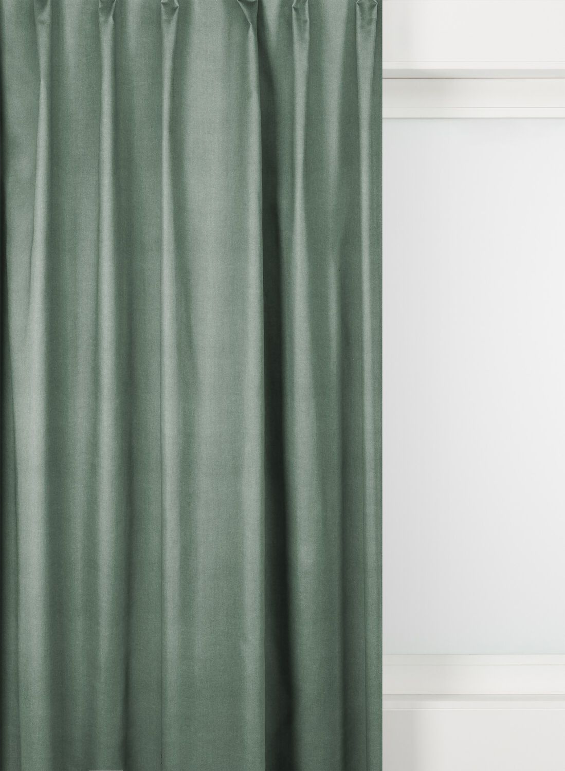 HEMA Gordijnstof velours lichtgroen (lichtgroen) | HEMA