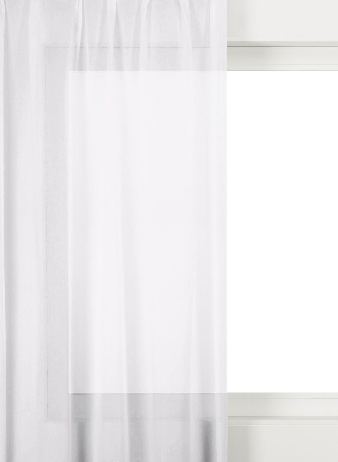 HEMA Gordijnstof voile Java wit (wit) | HEMA