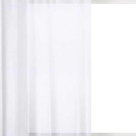 Gordijnstof voile basic wit