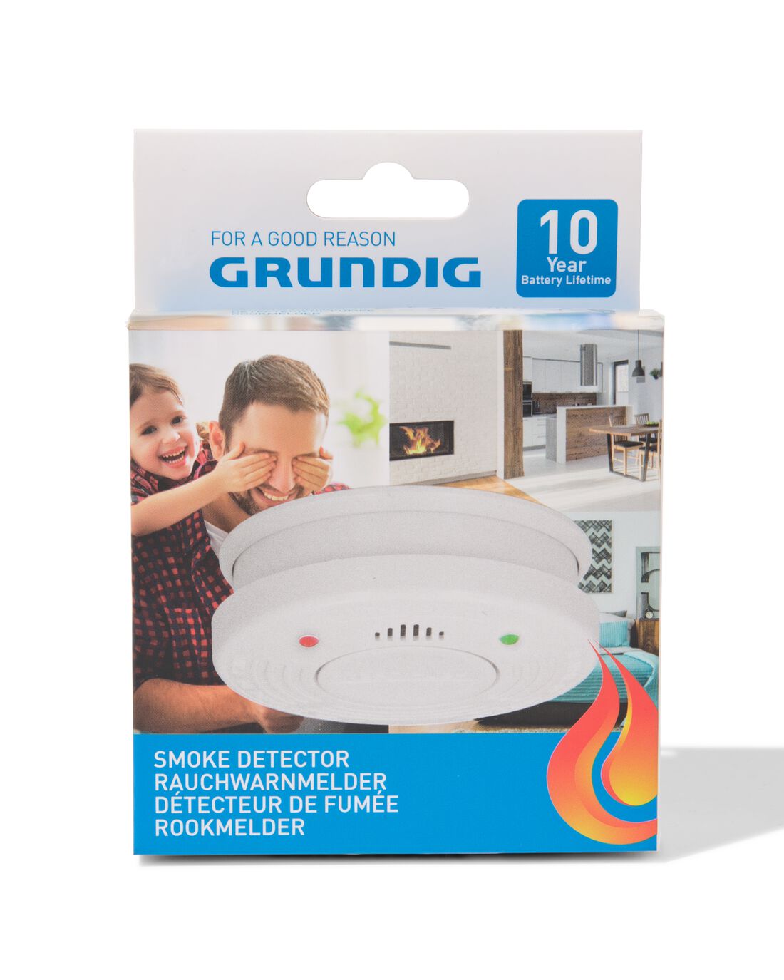Grundig rookmelder met 10 jaar batterijduur