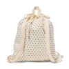 HEMA Gymtas 42x36cm hartjes (gebroken wit) | HEMA