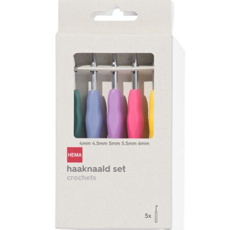 HEMA Haaknaalden 4+4.5+5+5.5+6 - 5 stuks | HEMA