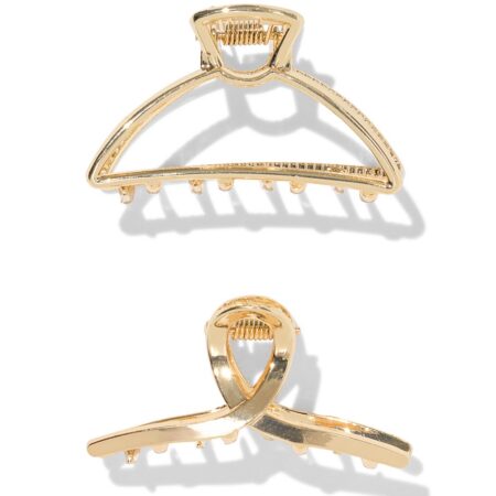 Haarklem 4.5cm goud - 2 stuks