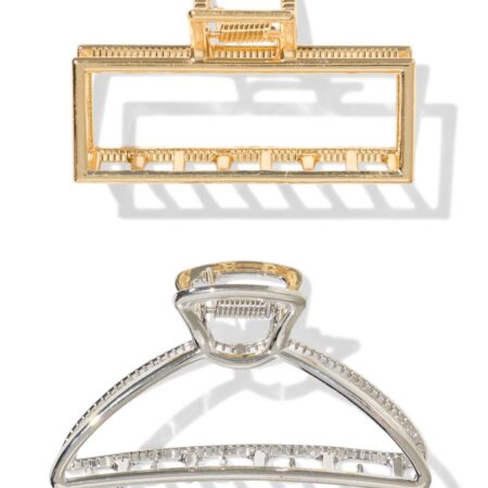 HEMA Haarklem 8cm goud - 2 stuks | HEMA