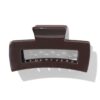 HEMA Haarklem 8cm vierkant bruin | HEMA