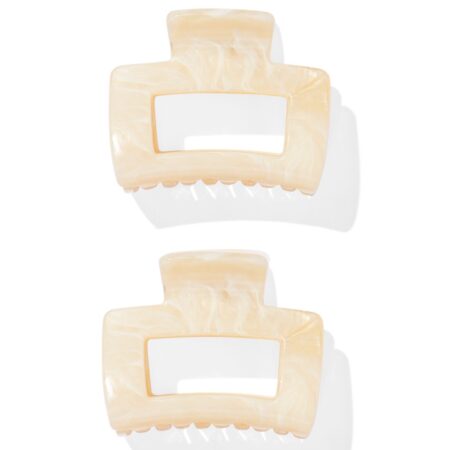 HEMA Haarklemmen 5 cm - 2 stuks marmer | HEMA