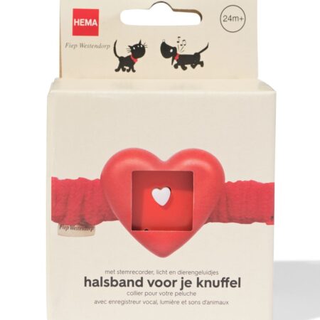 HEMA Halsband voor knuffel Takkie en Siepie met stemrecorder | HEMA