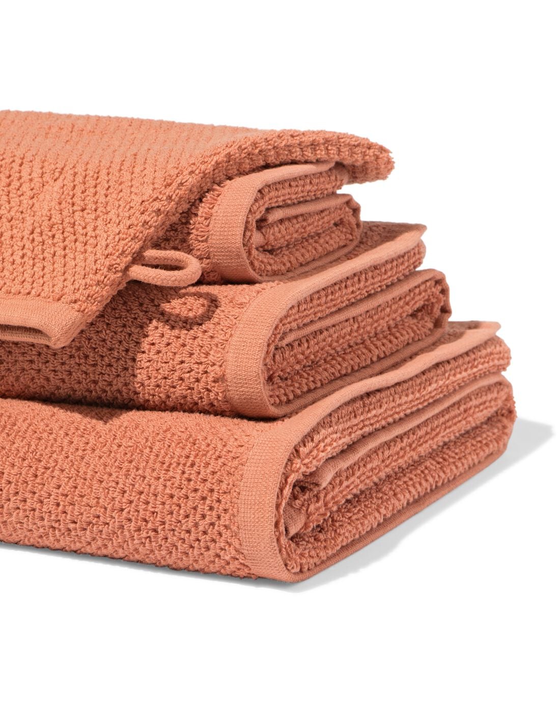 HEMA Handdoek 2e kans recycled katoen terra (terra) | HEMA