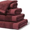 HEMA Handdoeken - hotel extra zacht bordeauxrood (bordeauxrood) | HEMA