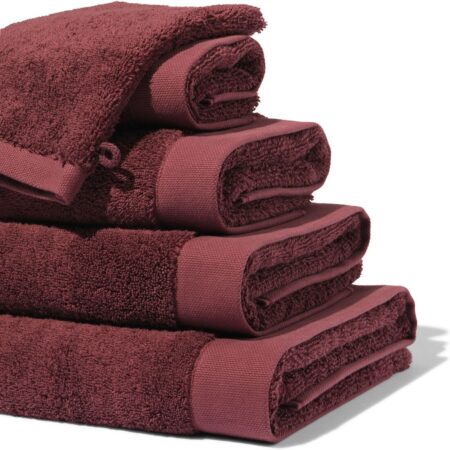 HEMA Handdoeken - hotel extra zacht bordeauxrood (bordeauxrood) | HEMA