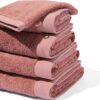 HEMA Handdoeken - hotel extra zacht donkerroze (donkerroze) | HEMA