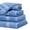 HEMA Handdoeken - zware kwaliteit felblauw (felblauw) | HEMA