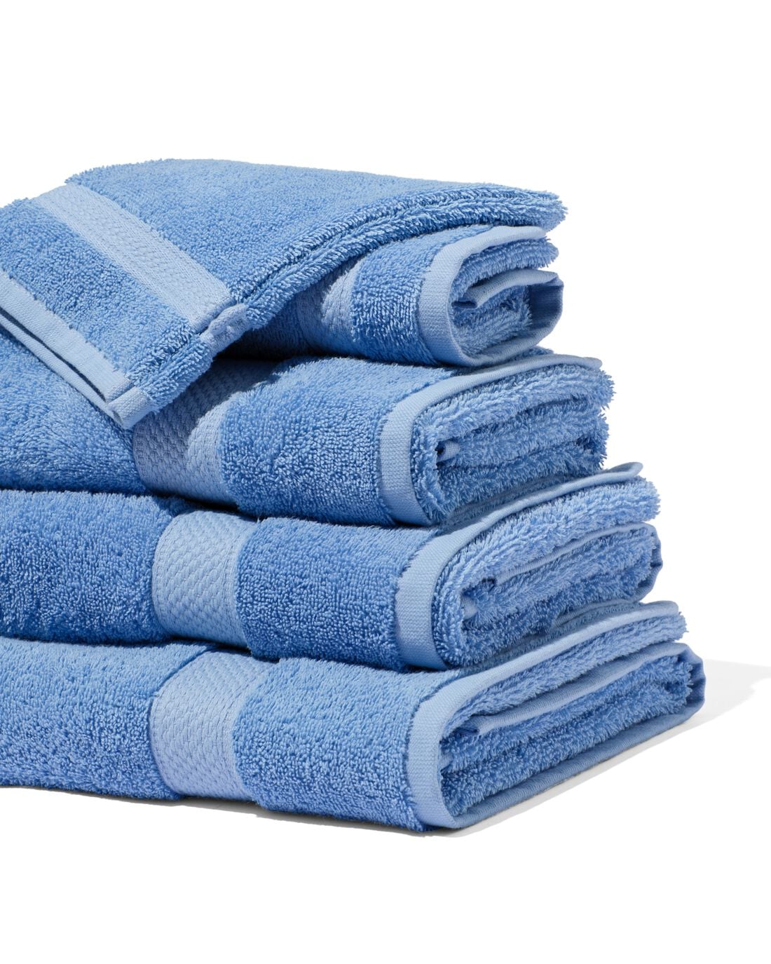 HEMA Handdoeken - zware kwaliteit felblauw (felblauw) | HEMA